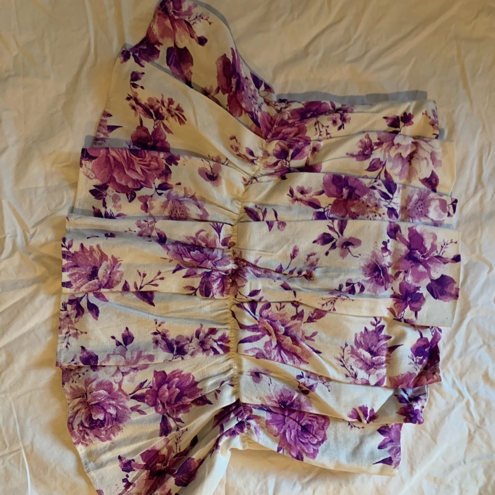 Floral Pleated Top